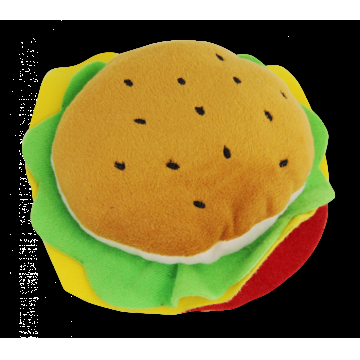 Pawise Jucarie Plus in Forma de Hamburger, 12 cm