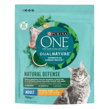 PURINA ONE DualNature, Adult cu Pui, hrana uscata pentru pisici adulte, 750 g