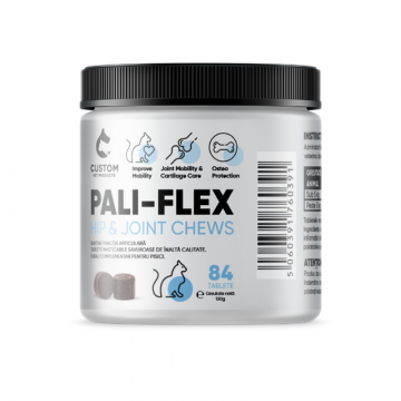 Tablete masticabile care combat durerea și inflamatia articulatiilor la pisici, Pali-Flex Cat, 84 tablete