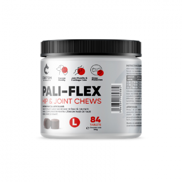 Tablete masticabile pentru combaterea durerii si a inflamatiei articulatiilor rigide, caini de talie mare, PALI-FLEX, L, 84 tablete