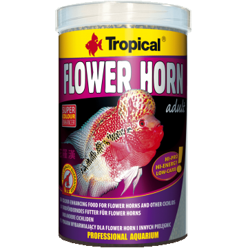 Aliment plutitor pentru ciclidele Flower Horn, adult, TROPICAL Fish-Flower, Pellet 1000ML/380G