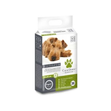 Covorase absorbante pentru caini, CALM DOWN, M-PETS, 33 x45 cm, 30 buc