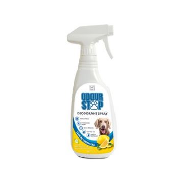 Deodorant Spray ODOR STOP M-PETS, miros de lamaie si ceai verde, 500 ml