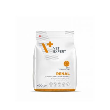 Dieta veterinară uscată, pentru pisici adulte, Vet Expert Renal Cat 400g