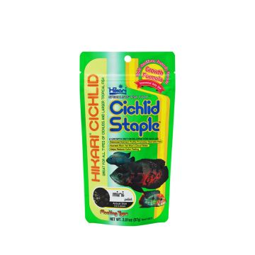 Dieta zilnică, ciclide si pesti tropicali mari, peleti plutitori, HIKARI CICHLID STAPLE MINI 250g,/750ml