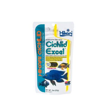 Dieta zilnica pentru aport crescut de nutrienti vegetali HIKARI CICHLID EXCEL MINI, 250g, 750ml