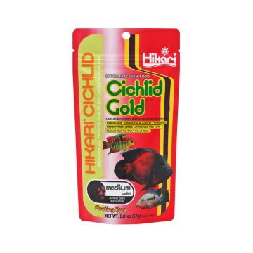 Dieta zilnica pentru ciclide HIKARI CICHLID GOLD MEDIUM 250GR 750ML