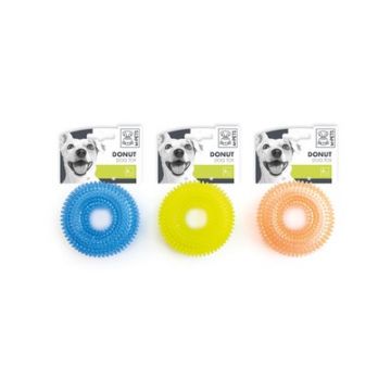 Gogoasa din cauciuc moale pentru caini, DONUT M-PETS, Ø 6.7 cm