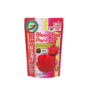 Hrana completa pentru ciclide, HIKARI BLOOD RED PARROT PLUS MINI, 333g