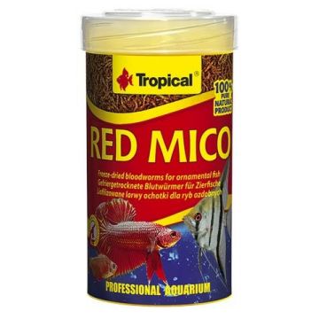 Hrana naturala pentru pesti omnivori si carnivori, Red Mico, TROPICAL Fish,100ML/8G