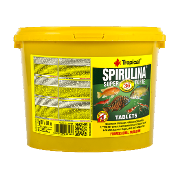 Hrana pentru pesti cu un conținut ridicat de spirulina Tropical Super Spirulina Forte tablete, 2kg