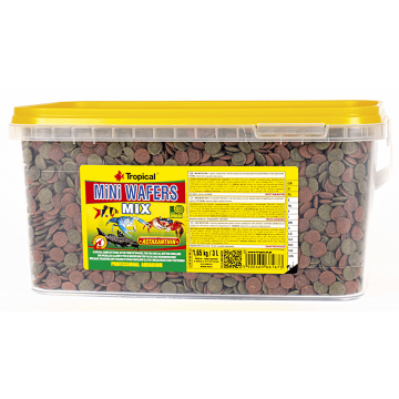 Hrana pentru pesti erbivori si omnivori TROPICAL Fish Mini Wafers Mix 3L/1.65Kg