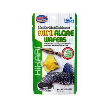 Hrana pentru pesti ierbivori, Plecostomus, Hikari Algae Wafers, 22g