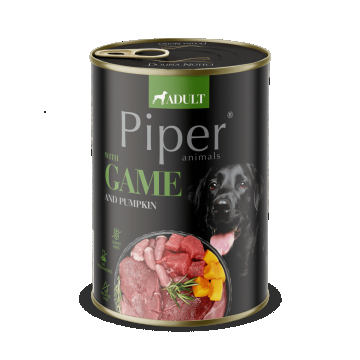 Hrana umeda pentru caini PIPER DOG, vanat si dovleac, 400g