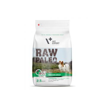 Hrana uscata, RAW PALEO, adult, rase mici, 16 kg