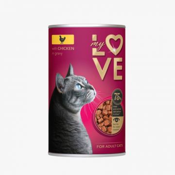 My Love, Conserva pentru pisici cu Pui in sos, 415g