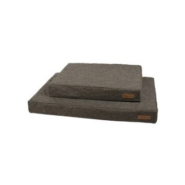 OLERON- Perna dreptunghiulara plata pentru caini, gri- S 80x60x12 cm