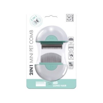 Pieptan mini pentru blana lunga (mint) 10120799