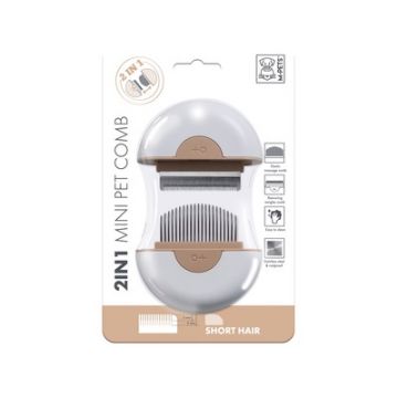 Pieptan mini pentru blana scurta (beige)10121199