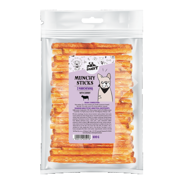 Recompense pentru caini Mr. Bandit Munchy Sticks, cu morcov, 600g