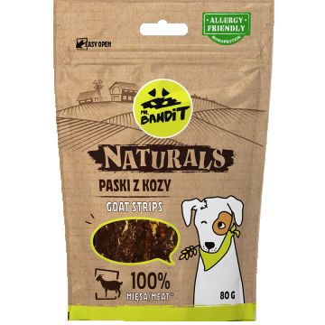 Recompense pentru caini Mr. Bandit Natural, capra, 80g