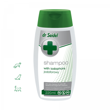 Sampon pentru caini si pisici, IODOFOR, Dr. Seidel, 100 ml