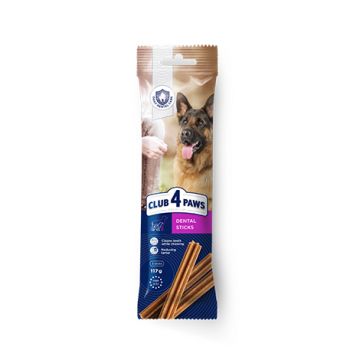 Batonașe de mestecat pentru câini adulți Club 4 Paws Premium Dental Sticks 117g