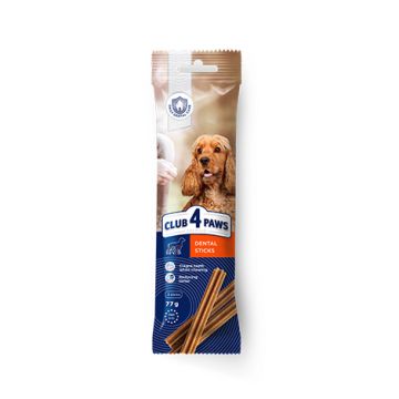 BATONAȘE DE MESTECAT PENTRU CÂINI ADULȚI CLUB 4 PAWS PREMIUM DENTAL STICKS, 77g