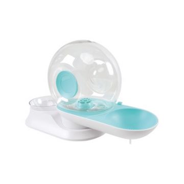 Dispenser dublu, apa si hrana, DISPENSER SNAIL COMBI M-PETS, albastru, 2800 ml / 240 g