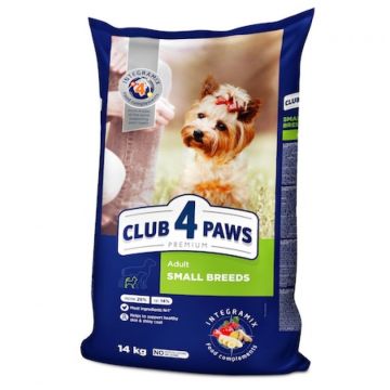 Hrană uscată pentru câini adulți, talie mica, Club 4 Paws PREMIUM, pui, 14 kg