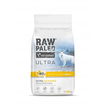 Hrană uscată pentru câini Raw Paleo Ultra Turkey Medium&Large Adult 10kg