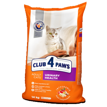 Hrana uscata pentru pisici adulte, mentinerea sanatatii tractului urinar, CLUB 4 PAWS PREMIUM, 14 kg