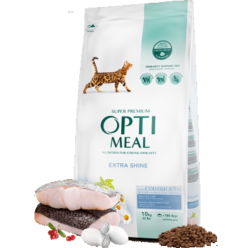 Hrana uscata pentru pisici adulte, Super Premium OPTIMEAL DRY FOOD, cod, 10kg