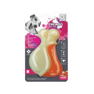 Jucarie dentara CHEWBO LEG cu aroma de bacon, marime M 10633916