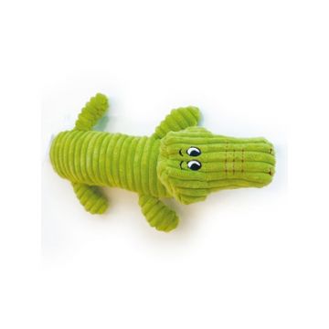 Jucarie din plus, FRANKY Squeaker M-PETS, verde, 32x17x9 cm