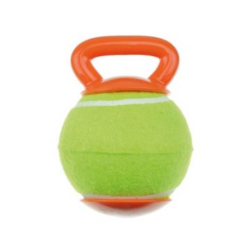 Jucarie pentru caini BAGGY Ball M-PETS, orange & verde, 18,4x12,7x12,7 cm