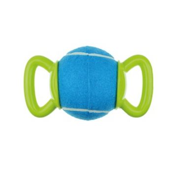 Jucarie pentru caini HANDY Ball M-PETS, verde &albastru, 23,5x12,7x12,7 cm