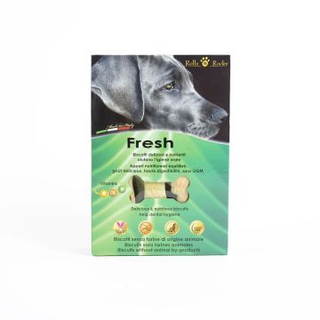 Recompense crocante pentru caini, ROLLS ROCKY FRESH, biscuiti sanatosi, 300 g