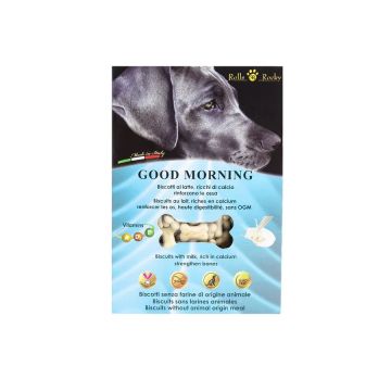 Recompense crocante pentru caini ROLLS ROCKY GOODMORNING, aroma de lapte, 300 g