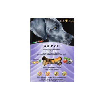 Recompense crocante pentru caini, ROLLS ROCKY GOURMET, biscuiti traditionali, 300g