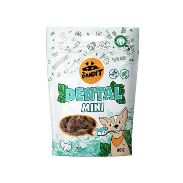 Recompense pentru caini Mr. Bandit Dental Mini , curcan, 80g