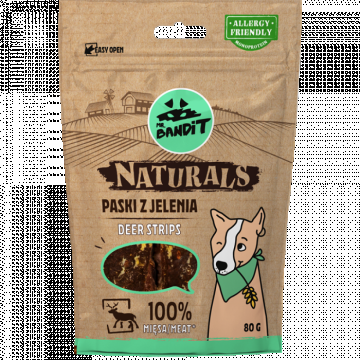 Recompense pentru caini Mr. Bandit Natural, cerb, 80g