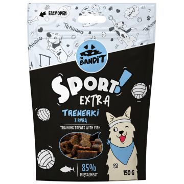 Recompense pentru caini Mr. Bandit SPORT EXTRA, peste, 150 g