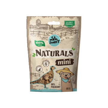 Recompense pentru caini, talie mica, Mr Bandit Naturals Mini, fazan, 80g