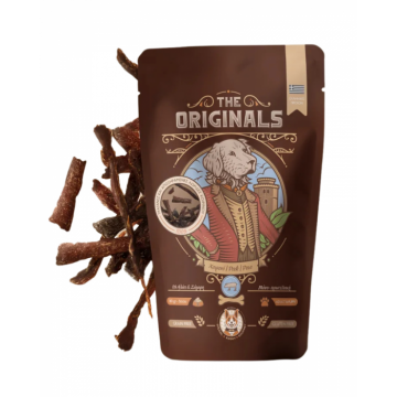 Recompense pentru caini The Originals, Fasii uscate de porc, 80g