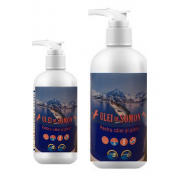 Ulei de somon pentru caini si pisici, Carpathian Pet Food, V&P 200ML