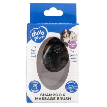 DuvoPlus Perie pentru Samponare si Masaj, din Silicon, 11.5x7.5x6 cm DuvoPlus Perie pentru Samponare si Masaj, din Silicon, 11.5x7.5x6 cm