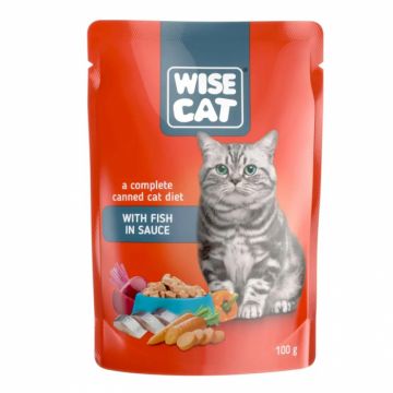 Hrana umeda pentru pisici Wise cu peste 100 gr Hrana umeda pentru pisici Wise cu peste 100 gr
