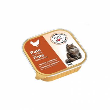 Pateu pentru pisici Cat Joy cu pui 100 gr Pateu pentru pisici Cat Joy cu pui 100 gr