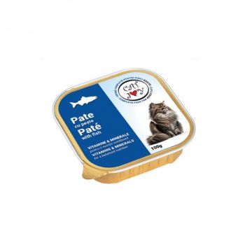 Pateu pentru pisici Cat Joy cu somon 100 gr Pateu pentru pisici Cat Joy cu somon 100 gr